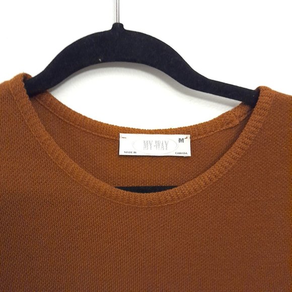 Brown Textured Women's Blazer - Picture 14 of 14